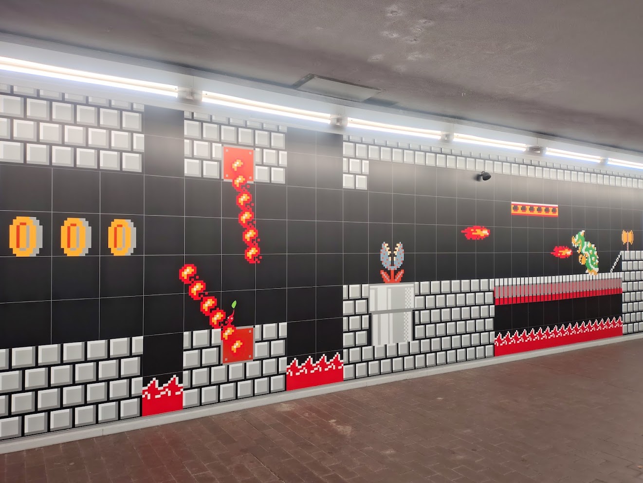 Nintendo Mario Mural